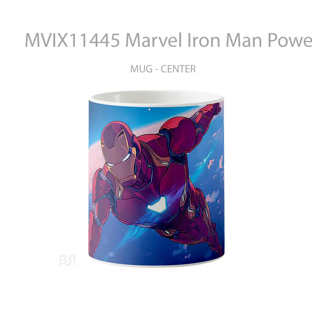 Mug Marvel Iron Man Powered Flight Initiation Hadiah Spesial Fans Superhero