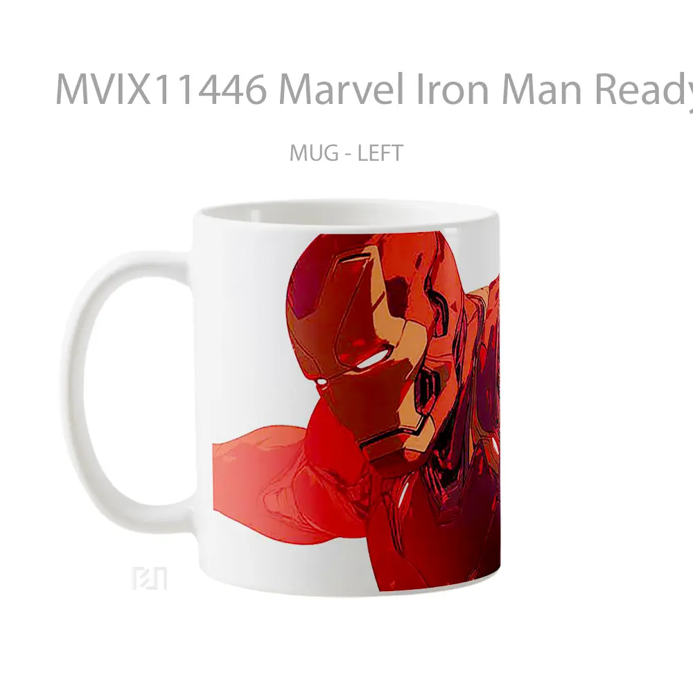 Mug Marvel Iron Man Ready For Action Koleksi Mug Film dan Komik - All-side / Desain