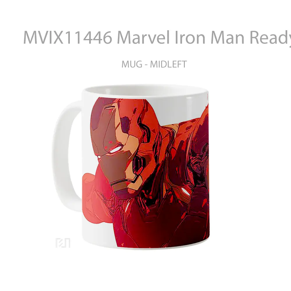 Mug Marvel Iron Man Ready For Action Koleksi Mug Film dan Komik - All-side / Desain