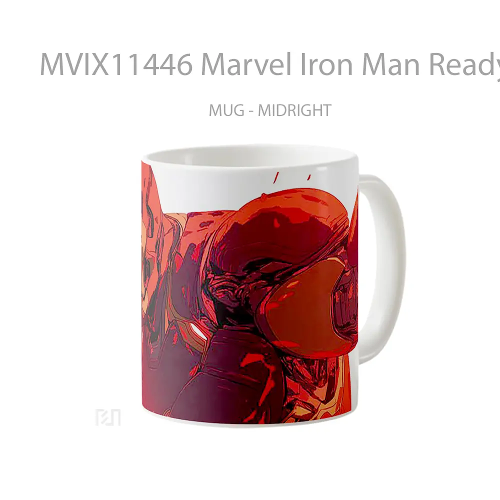 Mug Marvel Iron Man Ready For Action Koleksi Mug Film dan Komik - All-side / Desain