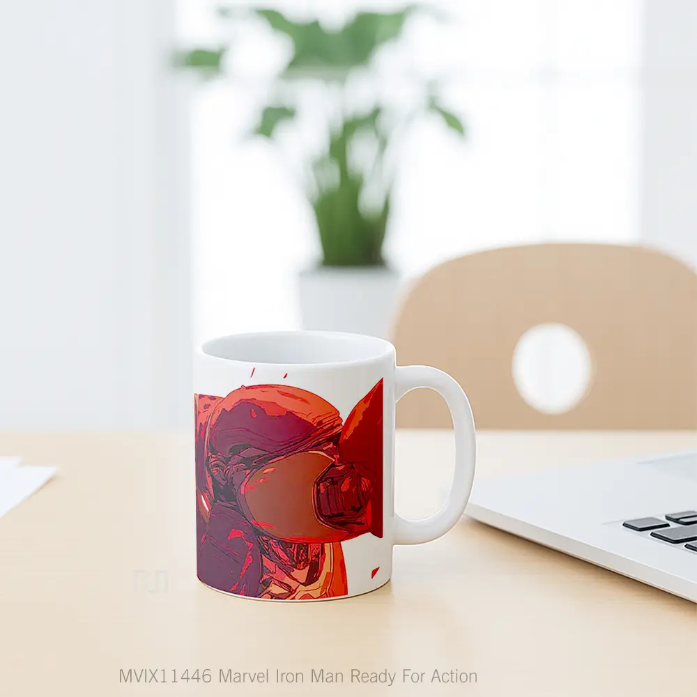 Mug Marvel Iron Man Ready For Action Koleksi Mug Film dan Komik - All-side / Desain