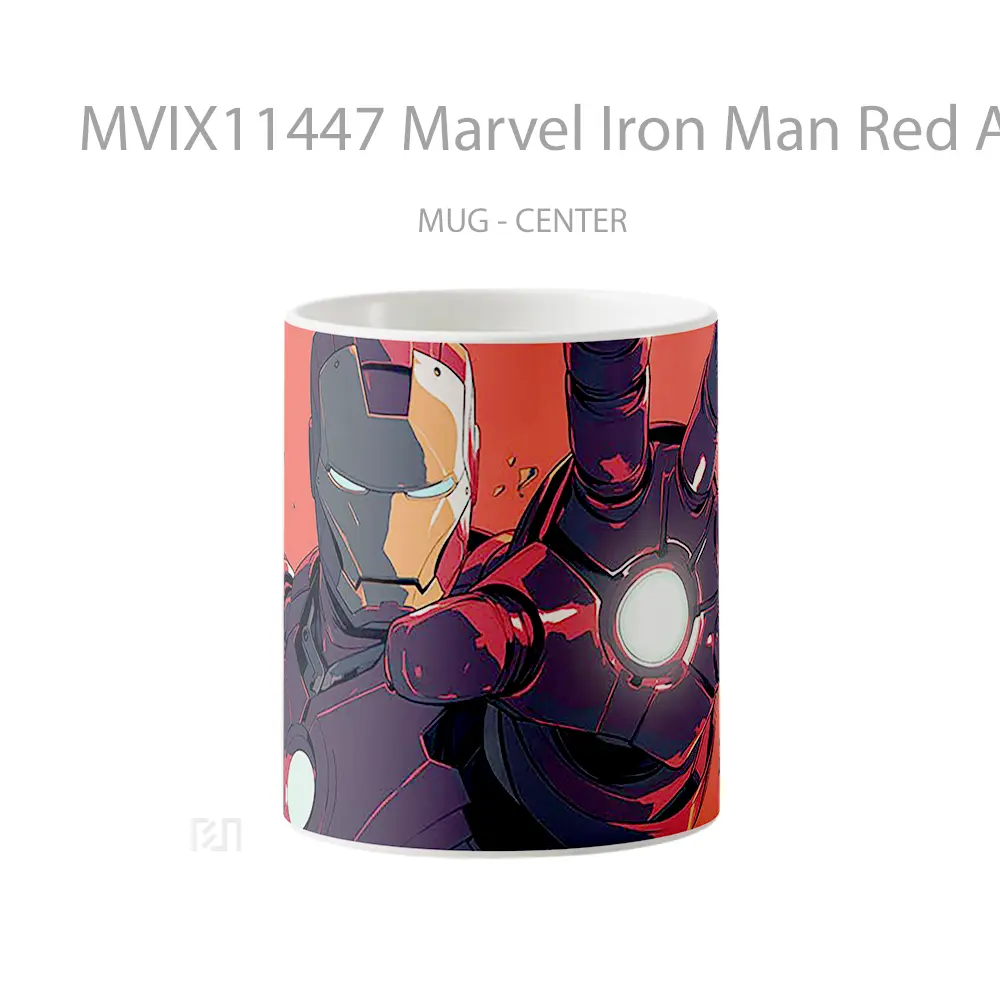 Mug Marvel Iron Man Red Art Koleksi Mug Film dan Komik