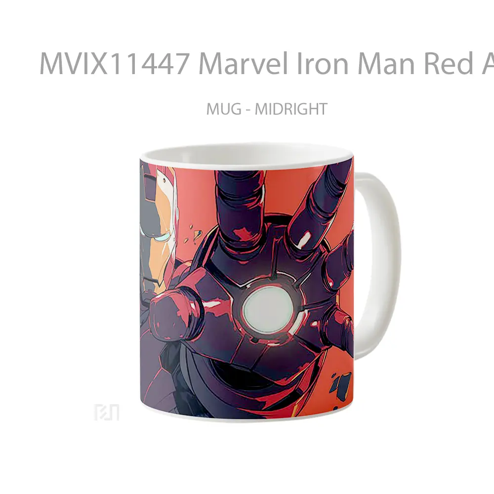 Mug Marvel Iron Man Red Art Koleksi Mug Film dan Komik - All-side / Desain