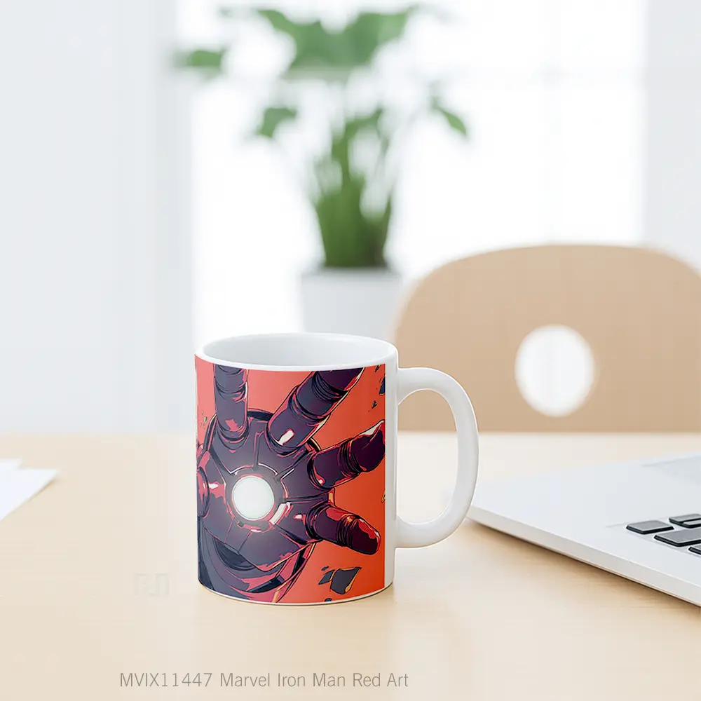 Mug Marvel Iron Man Red Art Koleksi Mug Film dan Komik - All-side / Desain
