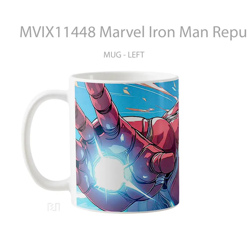 Mug Marvel Iron Man Repulsor Charging Koleksi Mug Film dan Komik - All-side / Desain