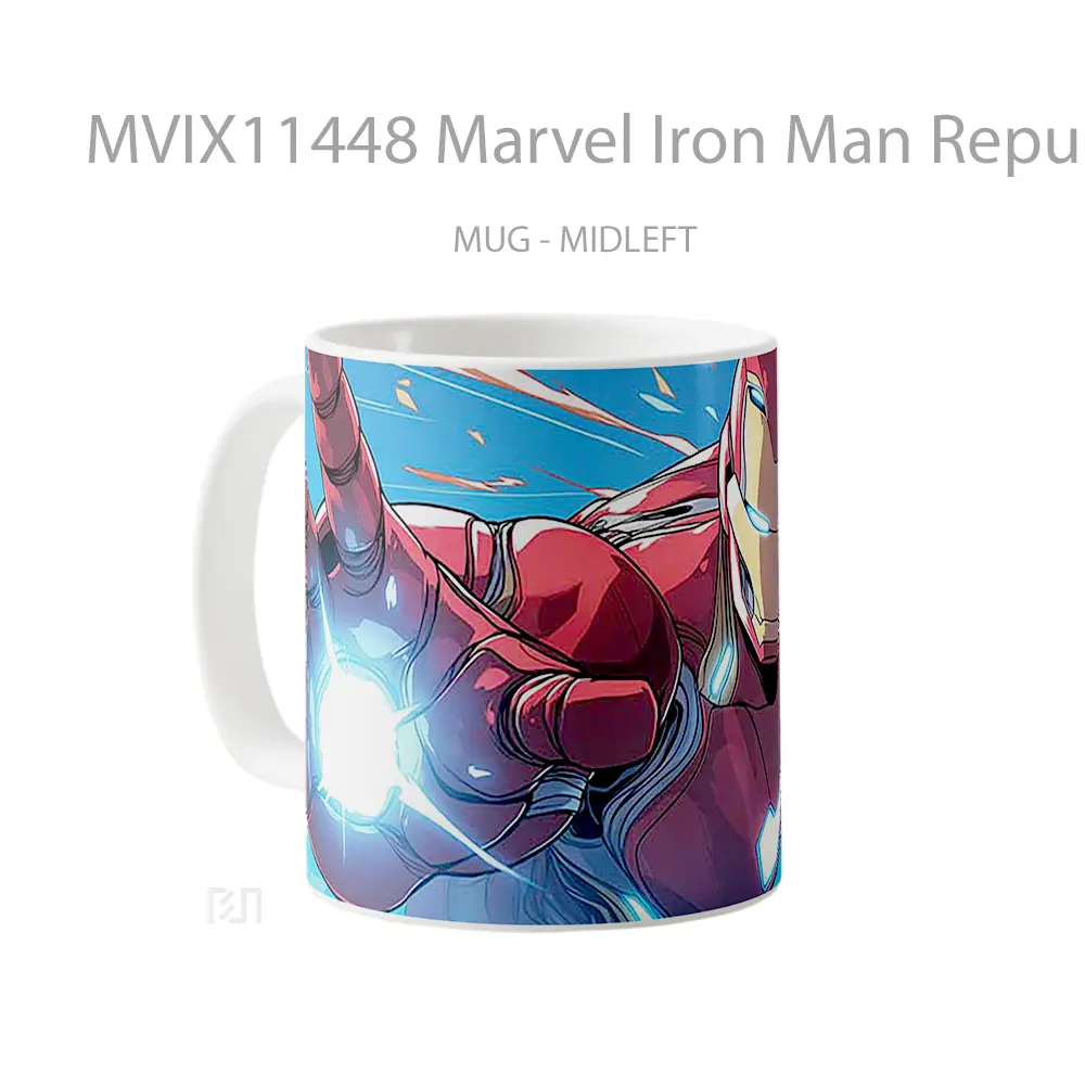 Mug Marvel Iron Man Repulsor Charging Koleksi Mug Film dan Komik - All-side / Desain