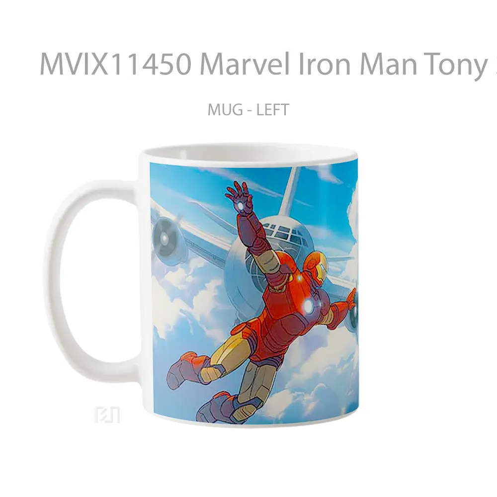 Mug Marvel Iron Man Tony Stark Flying Hadiah Spesial Fans Superhero - All-side / Desain