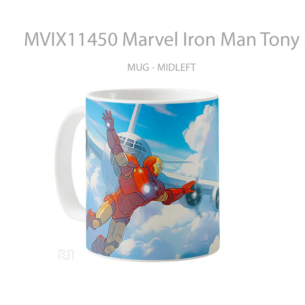 Mug Marvel Iron Man Tony Stark Flying Hadiah Spesial Fans Superhero - All-side / Desain