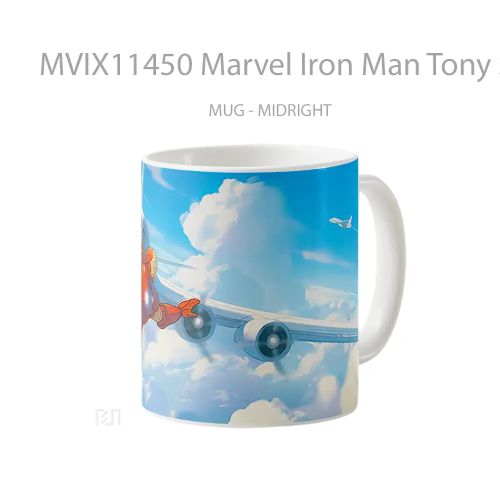 Mug Marvel Iron Man Tony Stark Flying Hadiah Spesial Fans Superhero - All-side / Desain