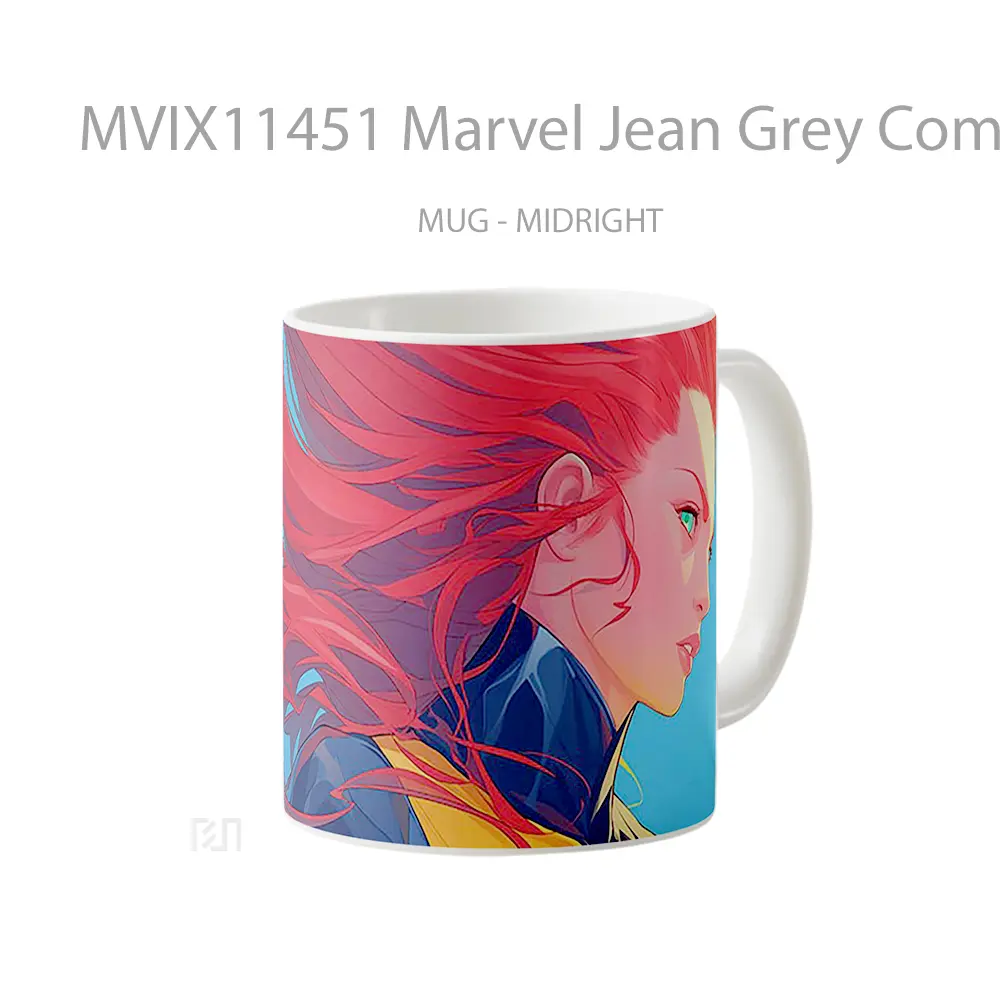 Mug Marvel Jean Grey Comics X Men Gelas Keramik Koleksi Superhero - All-side / Desain
