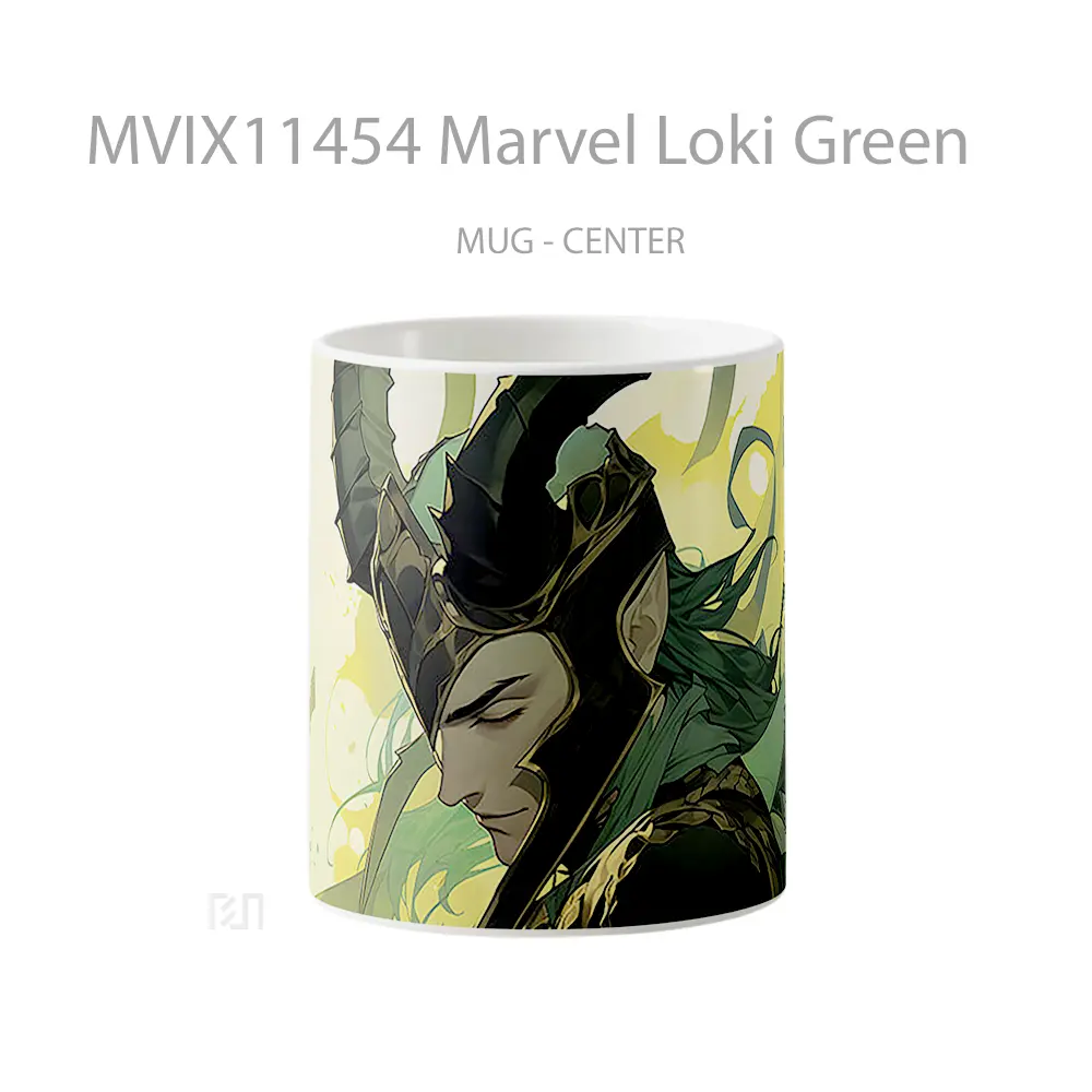 Mug Marvel Loki Green Gelas Keramik Koleksi Superhero