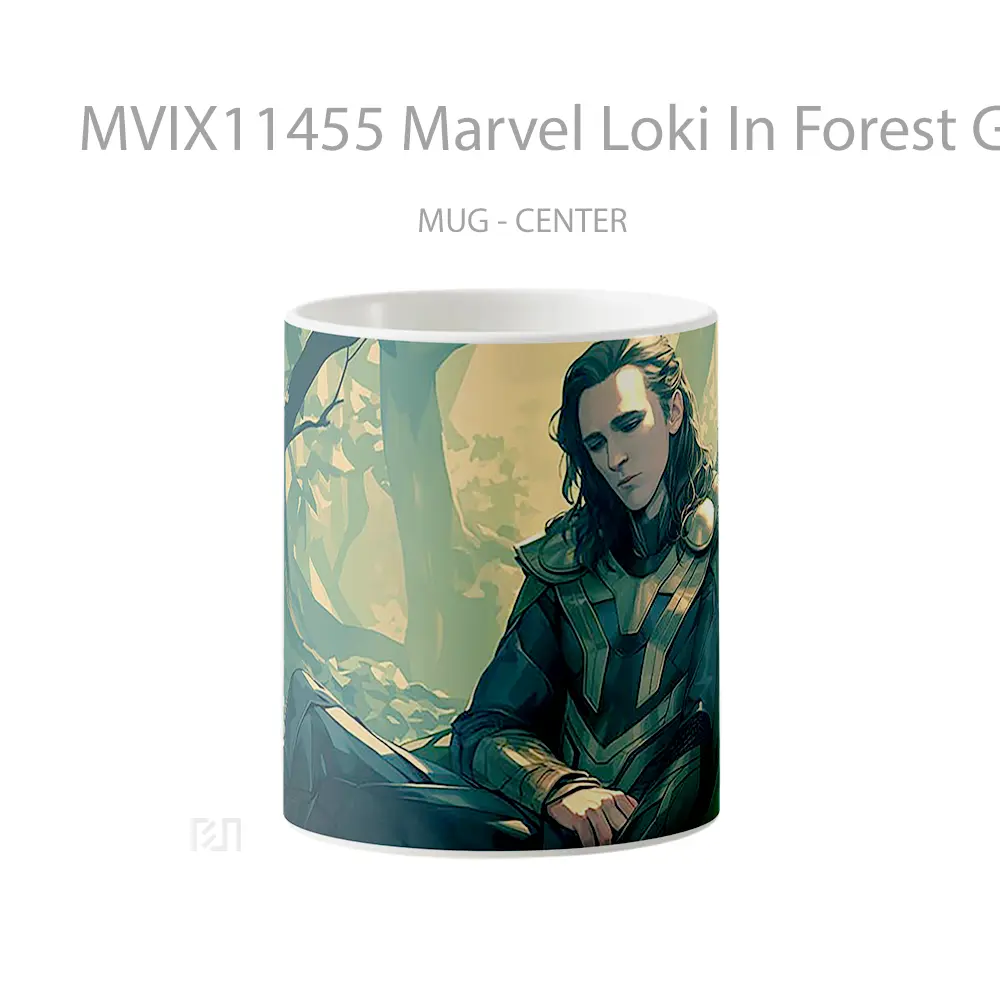 Mug Marvel Loki In Forest Green Koleksi Mug Film dan Komik