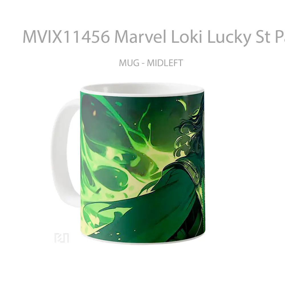 Mug Marvel Loki Lucky St Patricks Day Hadiah Spesial Fans Superhero - All-side / Desain