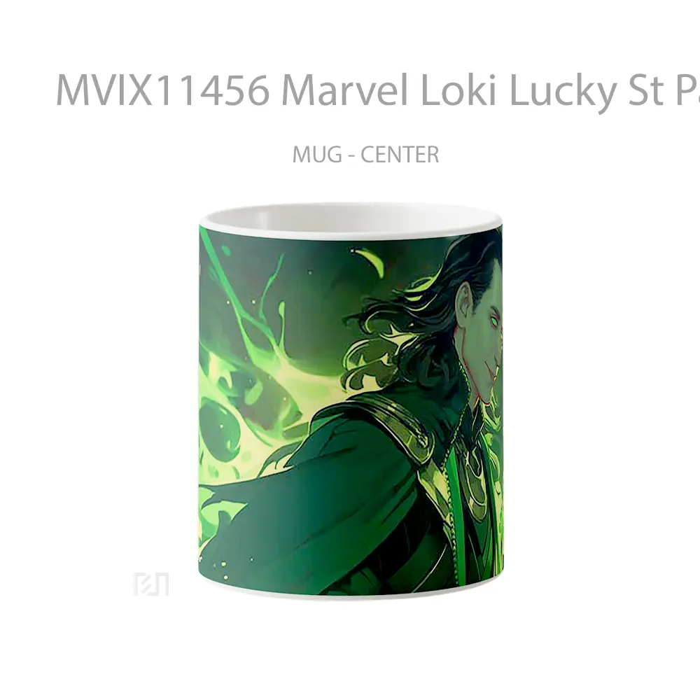 Mug Marvel Loki Lucky St Patricks Day Hadiah Spesial Fans Superhero