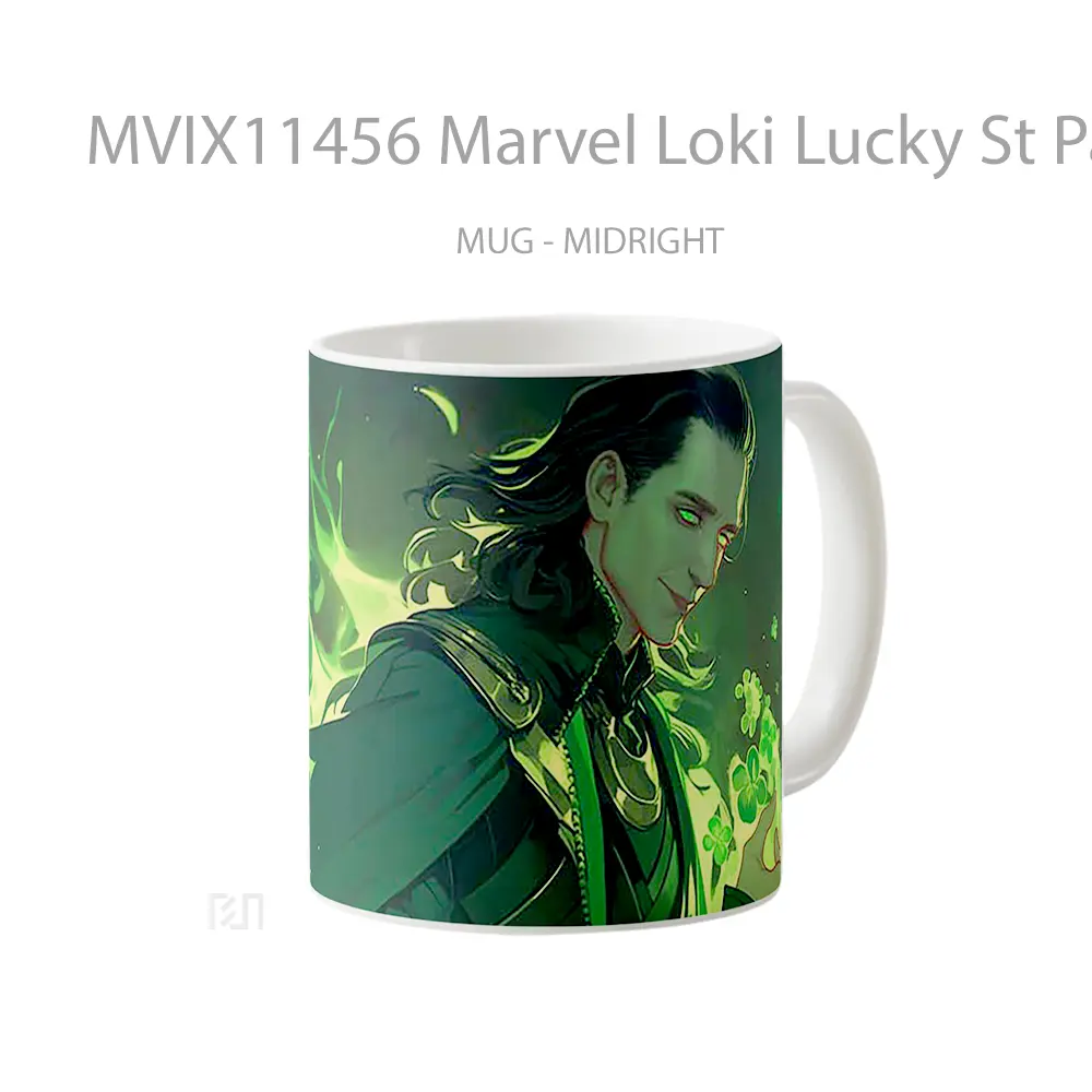 Mug Marvel Loki Lucky St Patricks Day Hadiah Spesial Fans Superhero - All-side / Desain