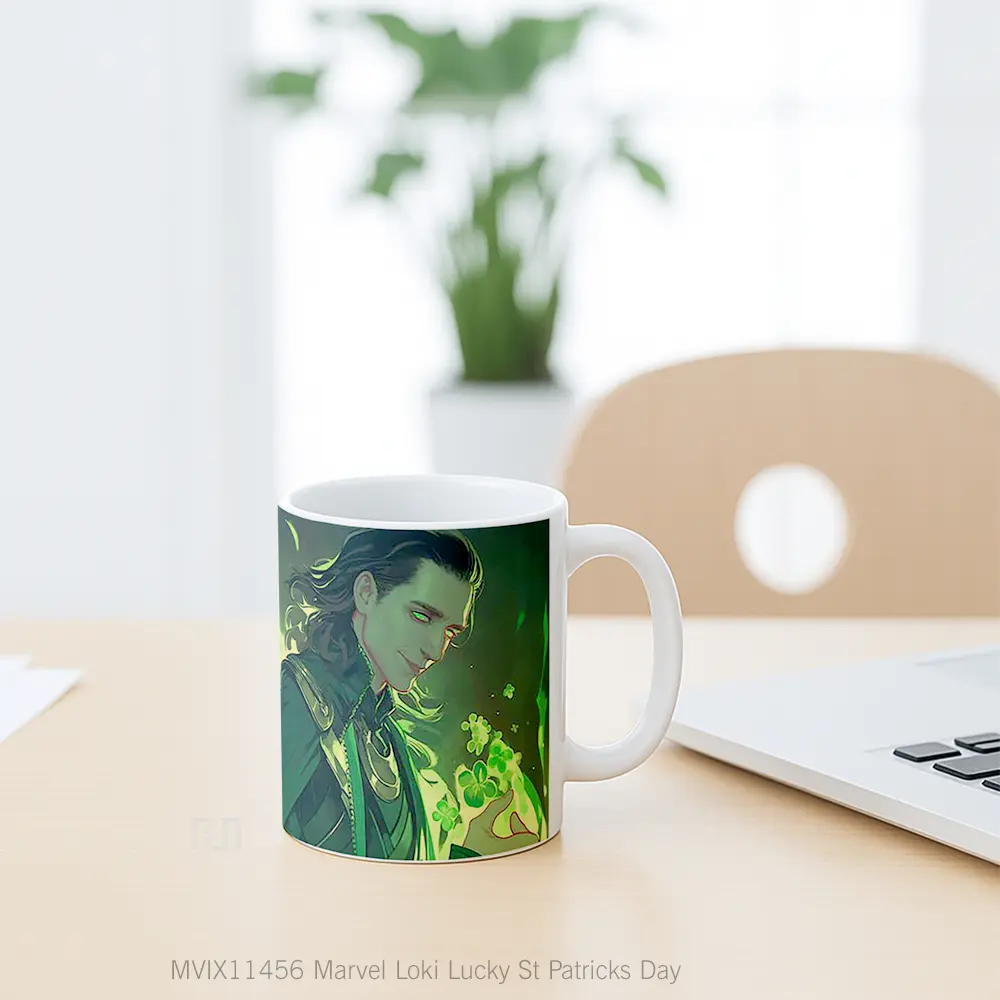 Mug Marvel Loki Lucky St Patricks Day Hadiah Spesial Fans Superhero - All-side / Desain