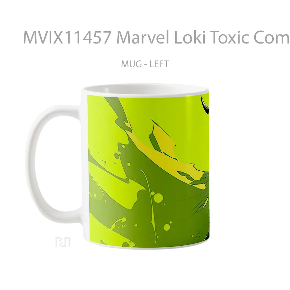 Mug Marvel Loki Toxic Comics Hadiah Spesial Fans Superhero - All-side / Desain