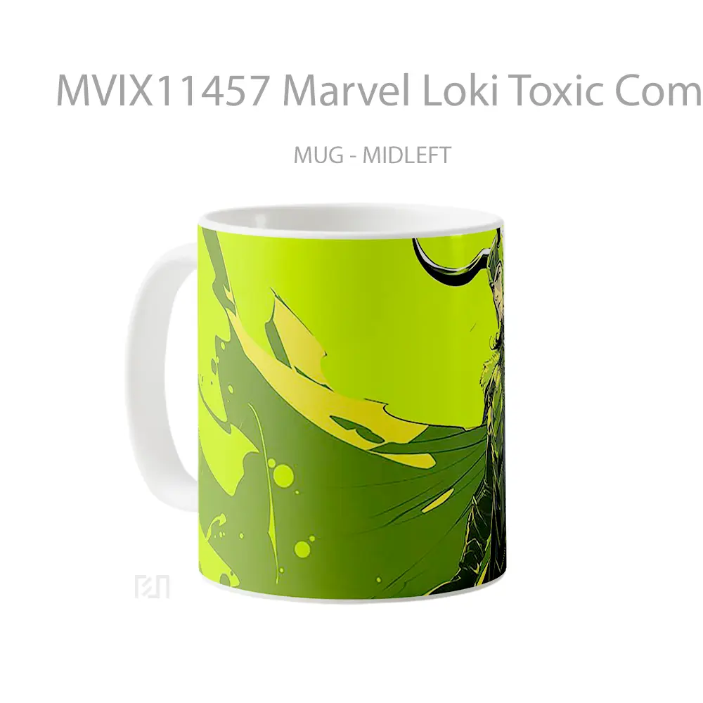 Mug Marvel Loki Toxic Comics Hadiah Spesial Fans Superhero - All-side / Desain
