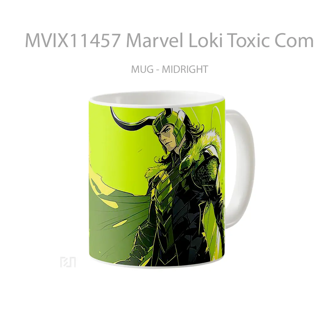 Mug Marvel Loki Toxic Comics Hadiah Spesial Fans Superhero - All-side / Desain