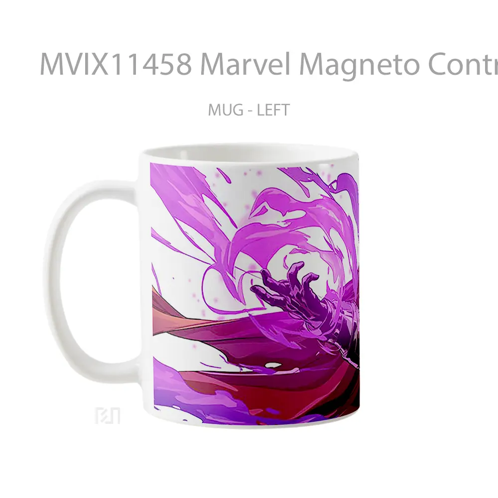 Mug Marvel Magneto Controlling Metal Gelas Keramik Koleksi Superhero - All-side / Desain