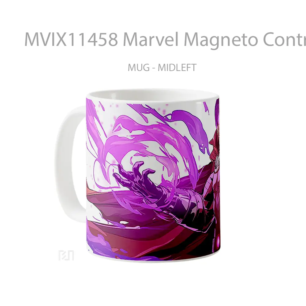 Mug Marvel Magneto Controlling Metal Gelas Keramik Koleksi Superhero - All-side / Desain
