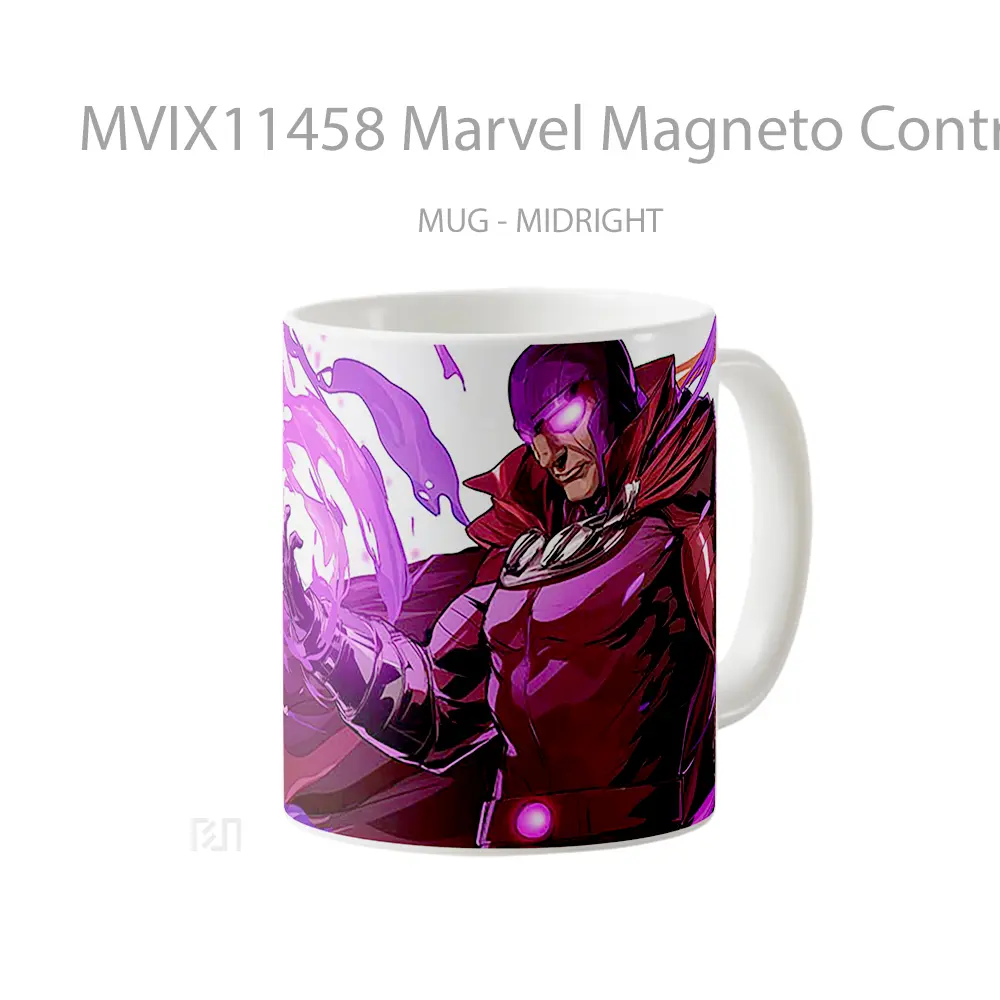Mug Marvel Magneto Controlling Metal Gelas Keramik Koleksi Superhero - All-side / Desain