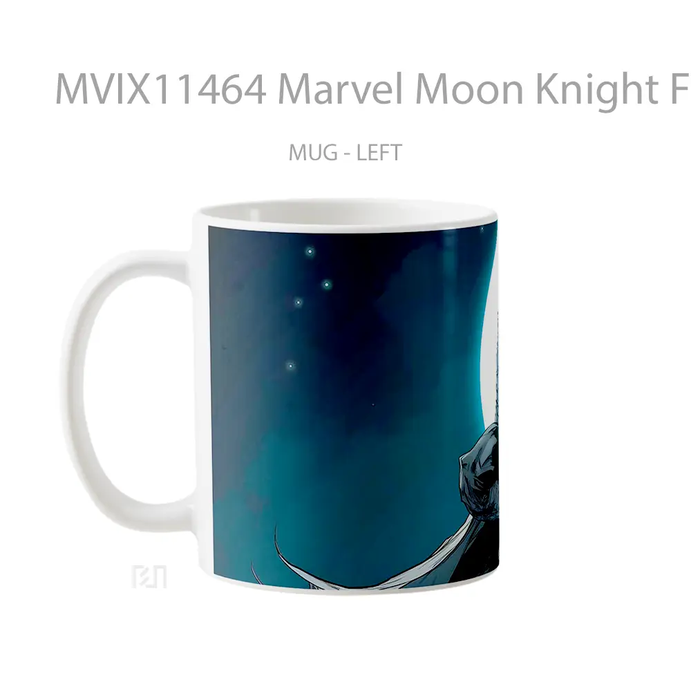 Mug Marvel Moon Knight Full Moon Hadiah Spesial Fans Superhero - All-side / Desain