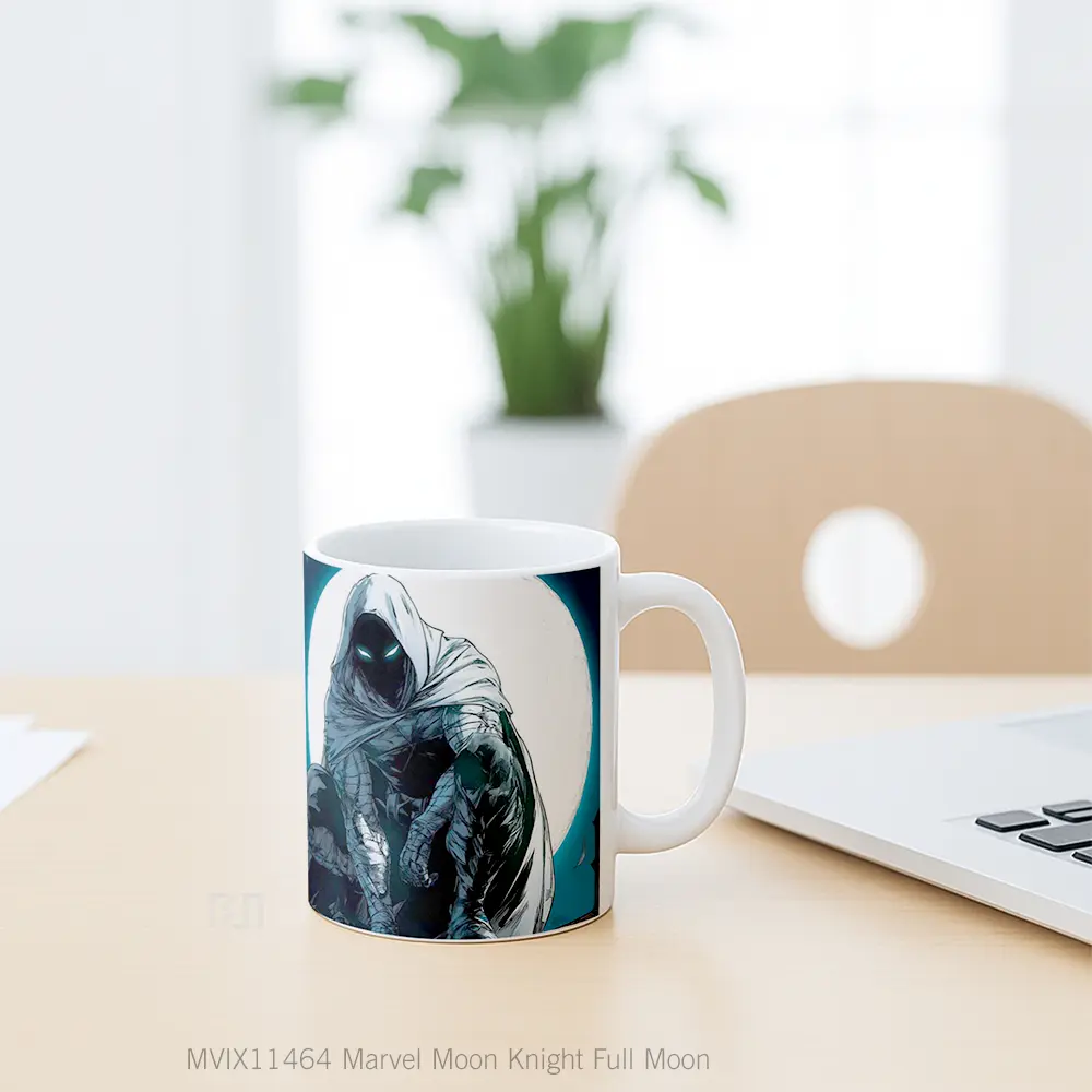 Mug Marvel Moon Knight Full Moon Hadiah Spesial Fans Superhero - All-side / Desain