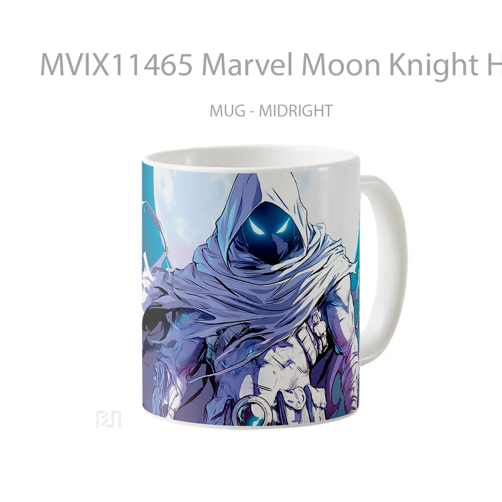 Mug Marvel Moon Knight Hooded Hero Koleksi Mug Karakter Jepang - All-side / Desain