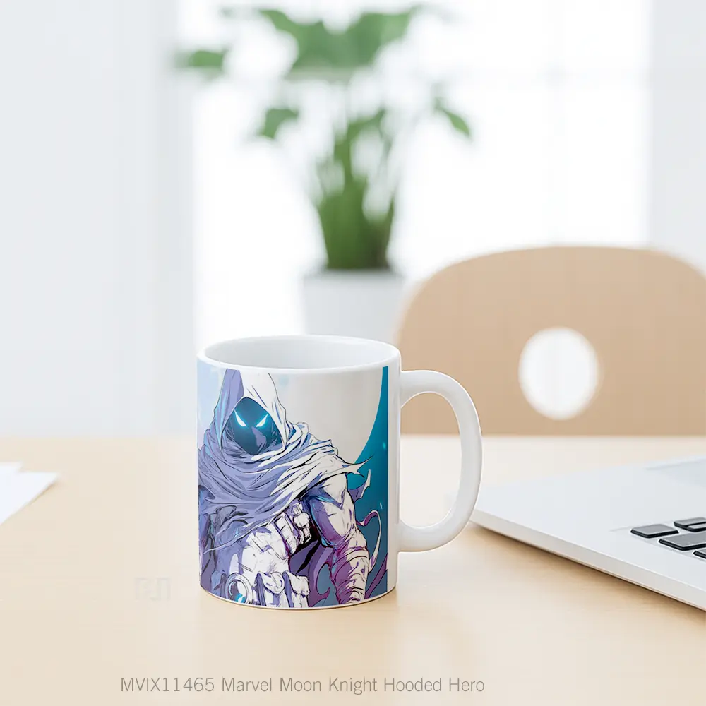 Mug Marvel Moon Knight Hooded Hero Koleksi Mug Karakter Jepang - All-side / Desain