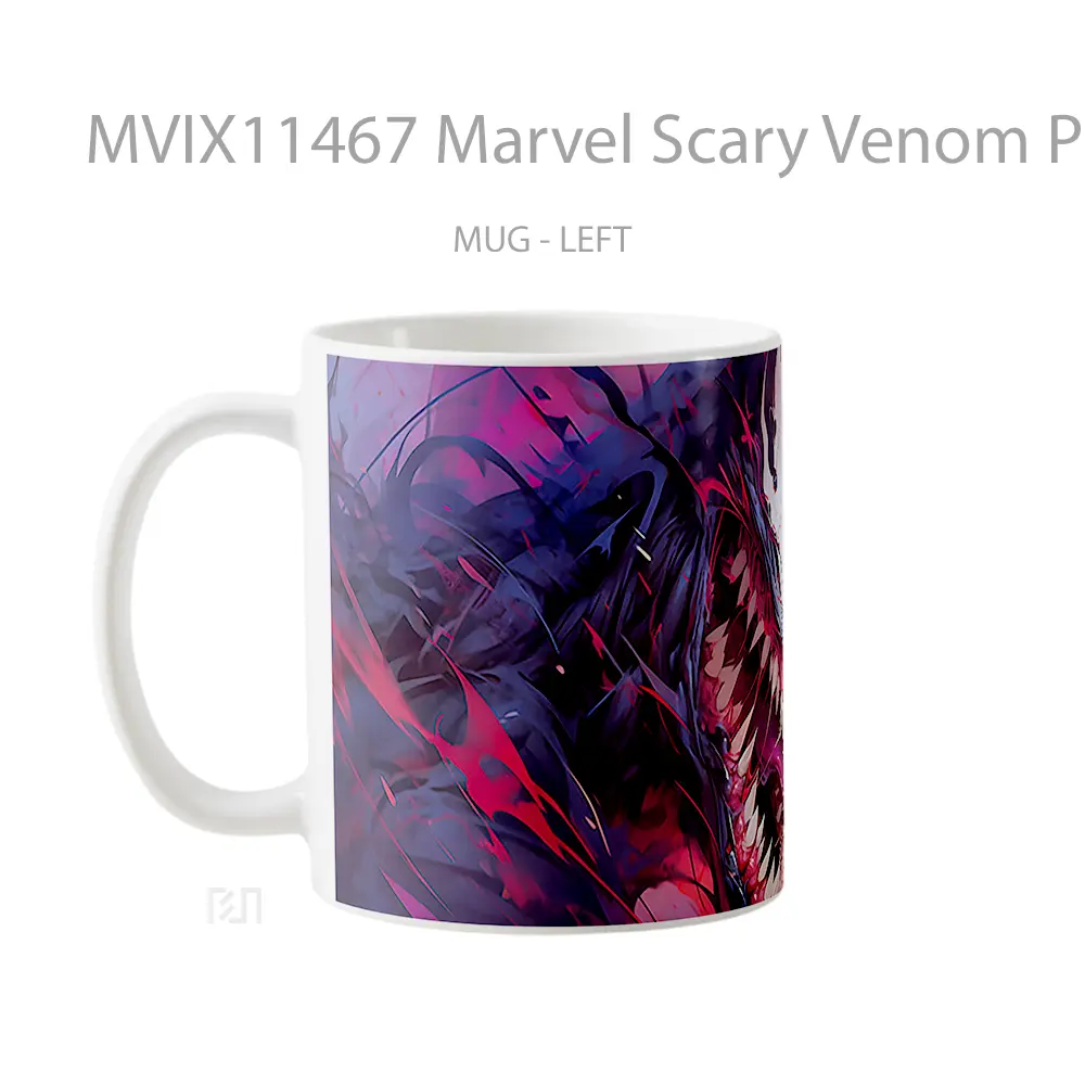Mug Marvel Scary Venom Pink Koleksi Mug Film dan Komik - All-side / Desain