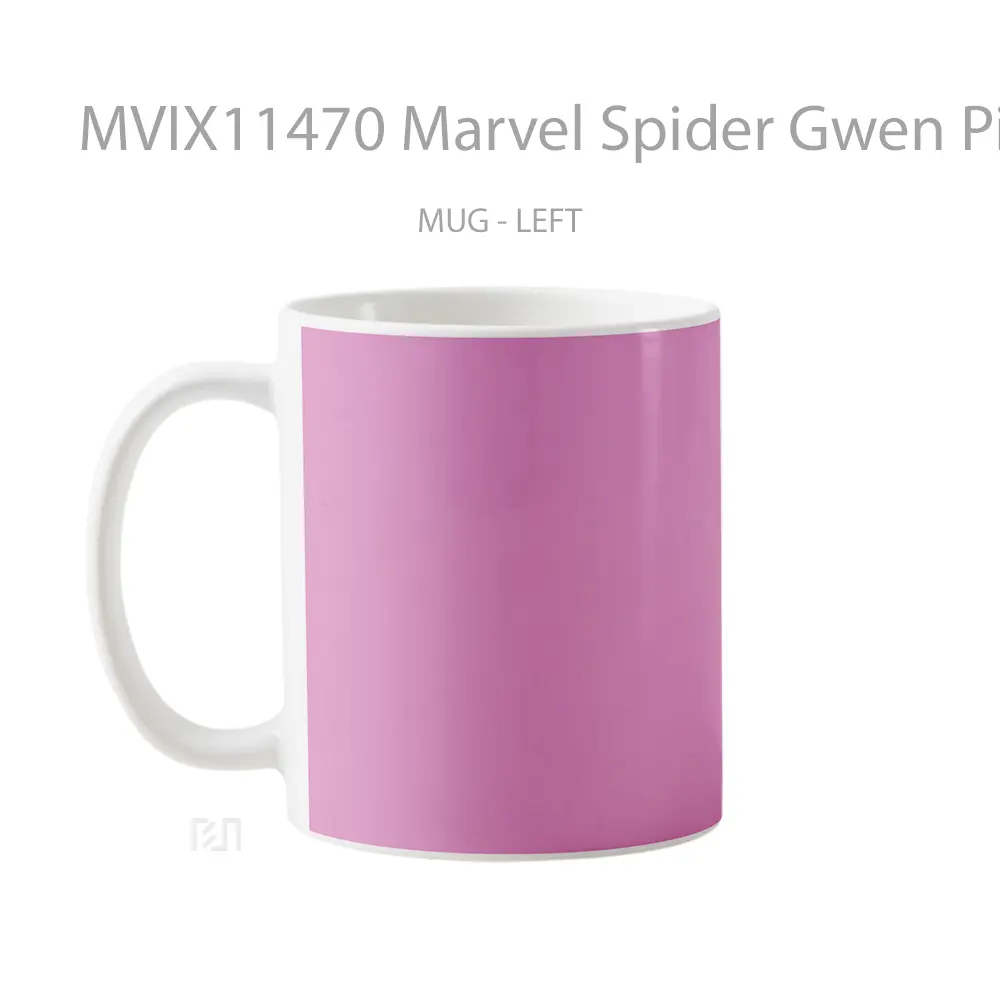 Mug Marvel Spider Gwen Pink Minimalist Merchandise Karakter Ikonik - All-side / Desain