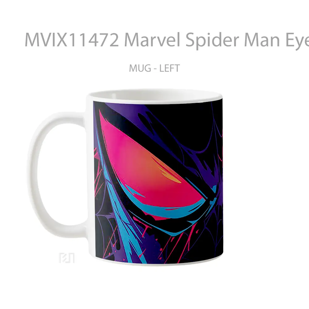 Mug Marvel Spider Man Eyes Colorful Koleksi Mug Film dan Komik - All-side / Desain