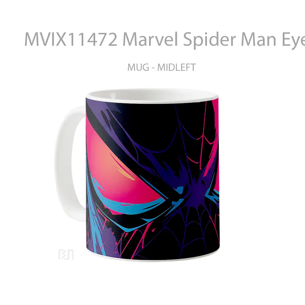 Mug Marvel Spider Man Eyes Colorful Koleksi Mug Film dan Komik - All-side / Desain