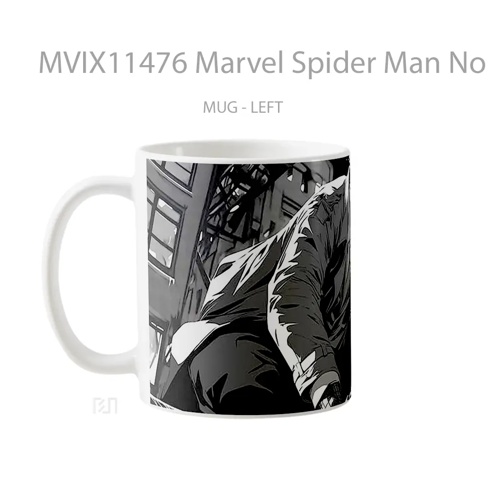 Mug Marvel Spider Man Noir On Rooftop Hadiah Spesial Fans Superhero - All-side / Desain
