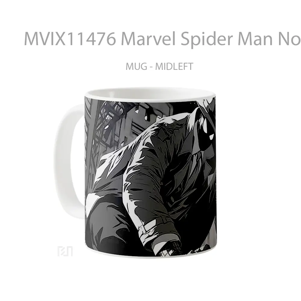 Mug Marvel Spider Man Noir On Rooftop Hadiah Spesial Fans Superhero - All-side / Desain