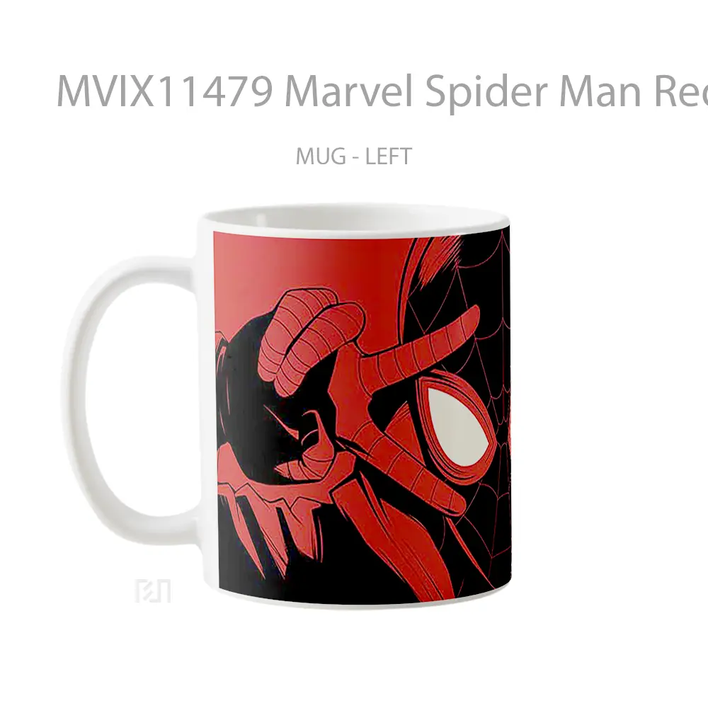 Mug Marvel Spider Man Red Black Koleksi Mug Film dan Komik - All-side / Desain