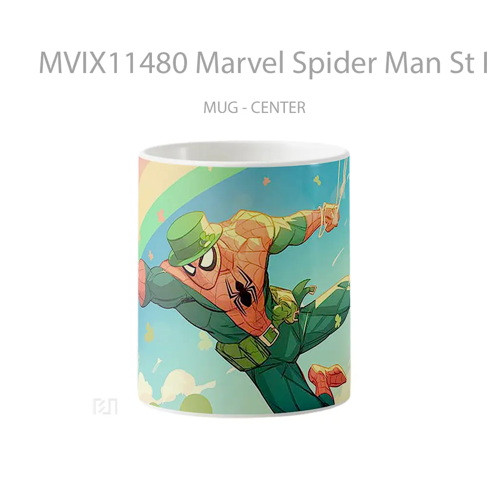 Mug Marvel Spider Man St Patricks Day Hadiah Spesial Fans Superhero