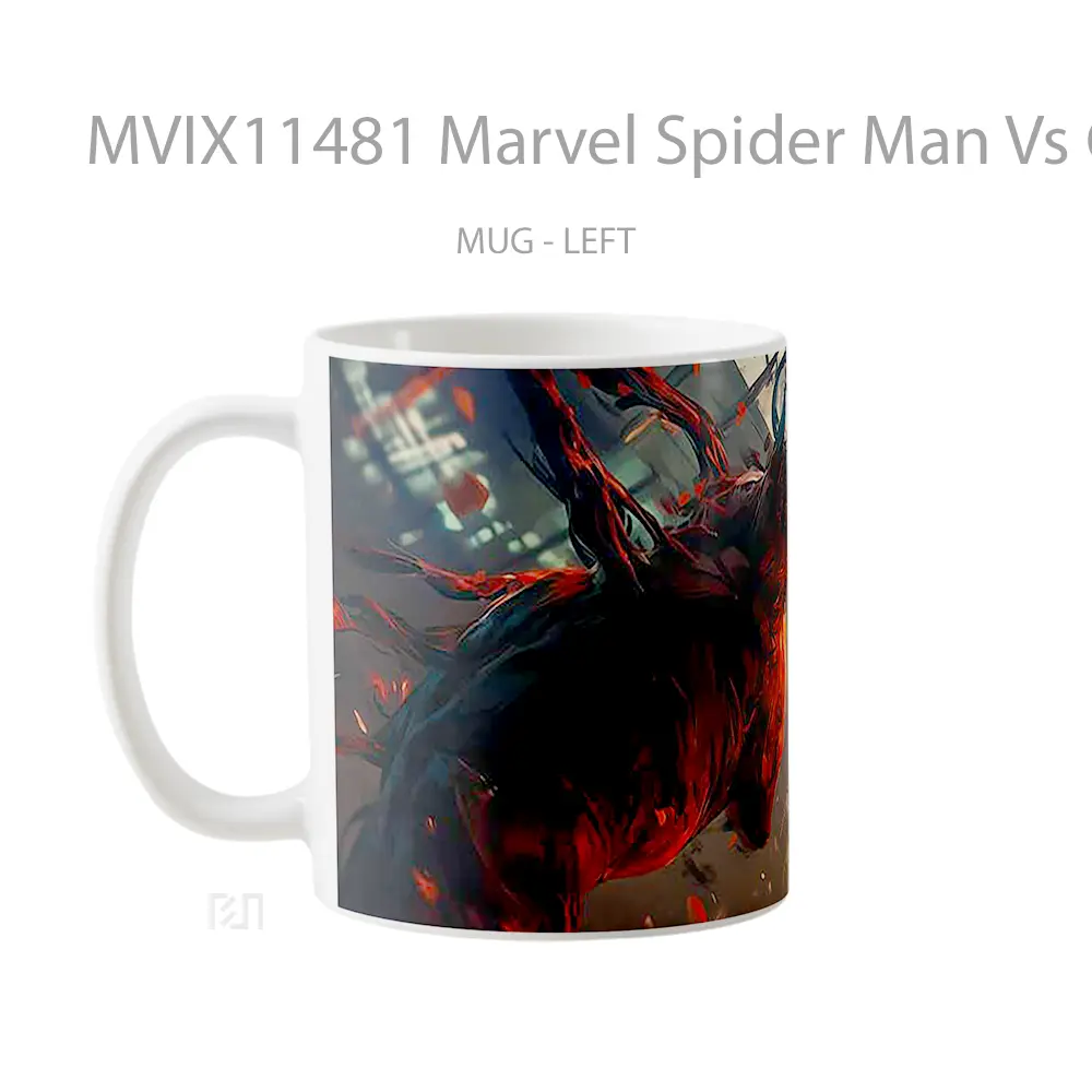 Mug Marvel Spider Man Vs Carnage Hadiah Spesial Fans Superhero - All-side / Desain