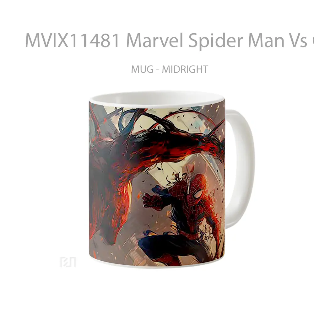 Mug Marvel Spider Man Vs Carnage Hadiah Spesial Fans Superhero - All-side / Desain