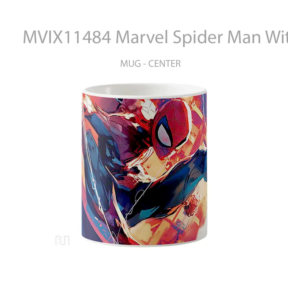 Mug Marvel Spider Man With Webs Hadiah Spesial Fans Superhero