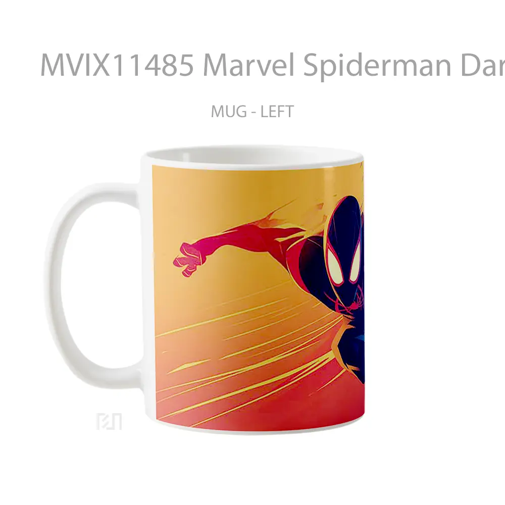 Mug Marvel Spiderman Dark Gradient Hadiah Spesial Fans Superhero - All-side / Desain