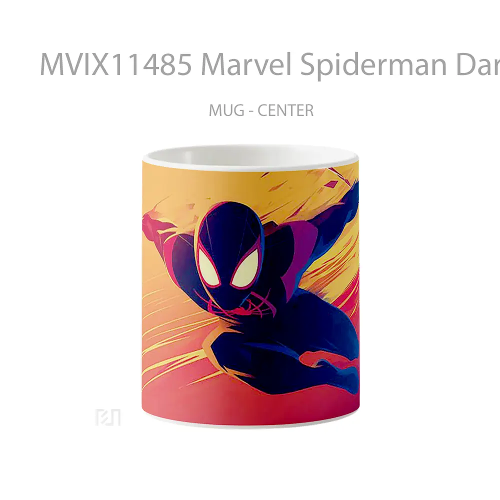 Mug Marvel Spiderman Dark Gradient Hadiah Spesial Fans Superhero