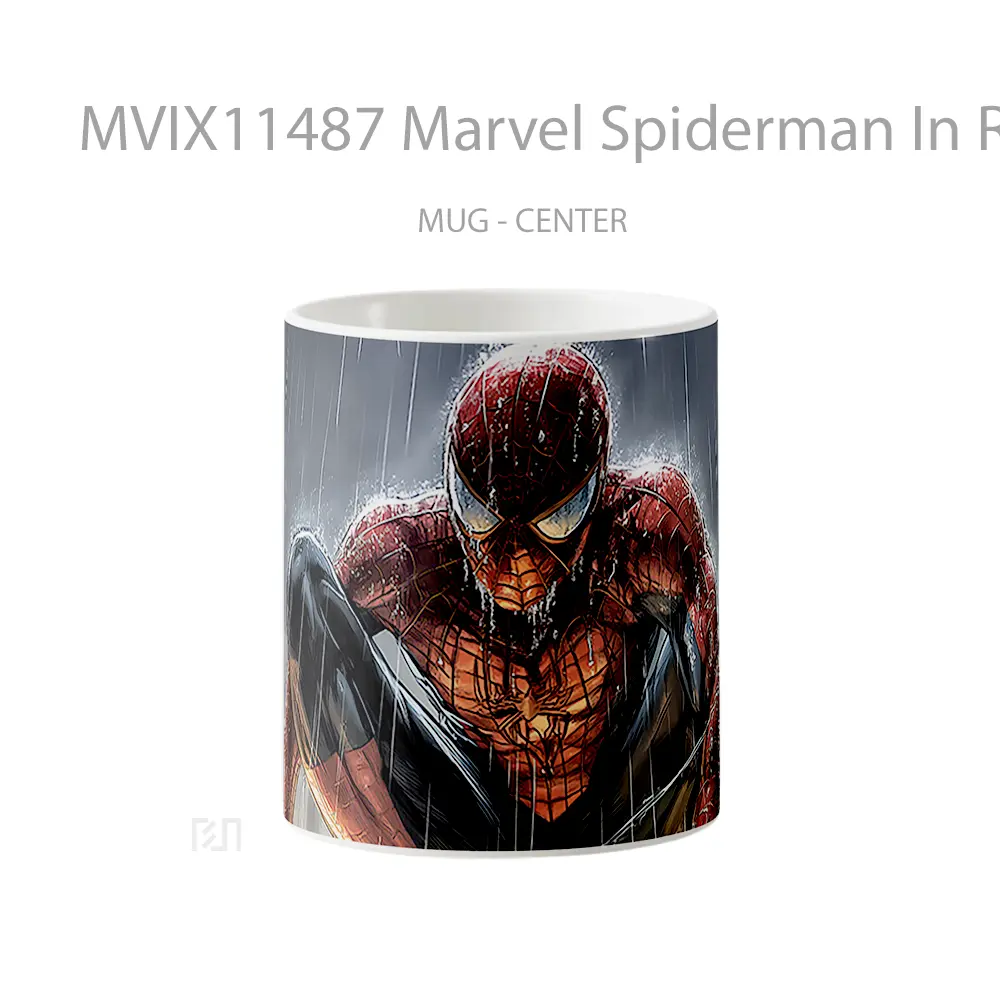 Mug Marvel Spiderman In Rain Comics Koleksi Mug Film dan Komik