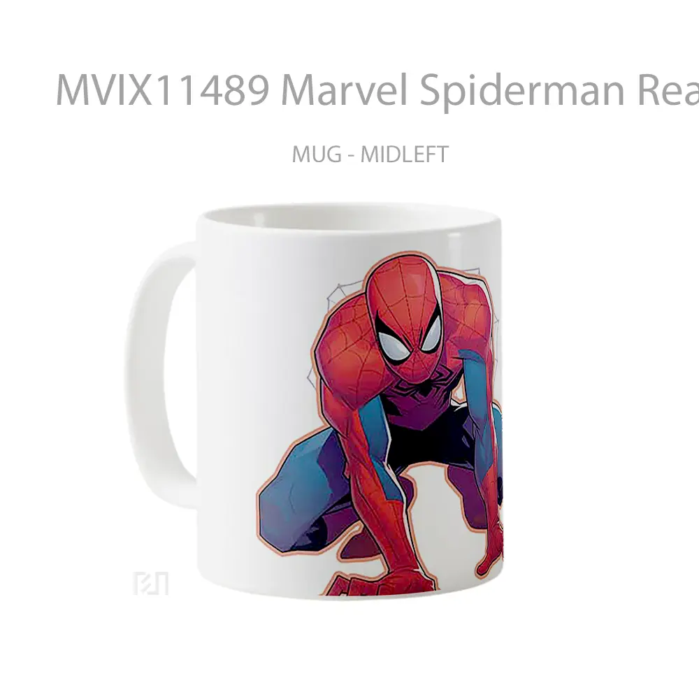 Mug Marvel Spiderman Ready To Pounce Hadiah Spesial Fans Superhero - All-side / Desain