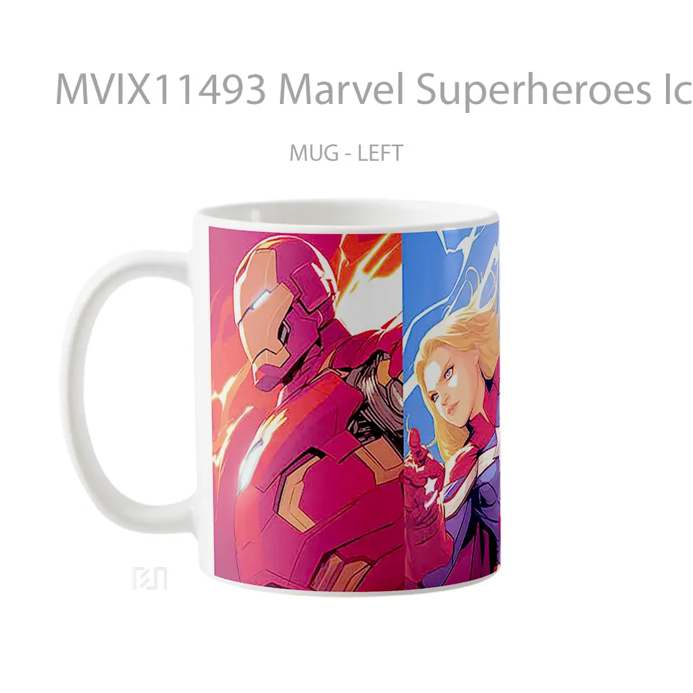 Mug Marvel Superheroes Iconic Trio Mug Anime Populer Koleksi Spesial - All-side / Desain