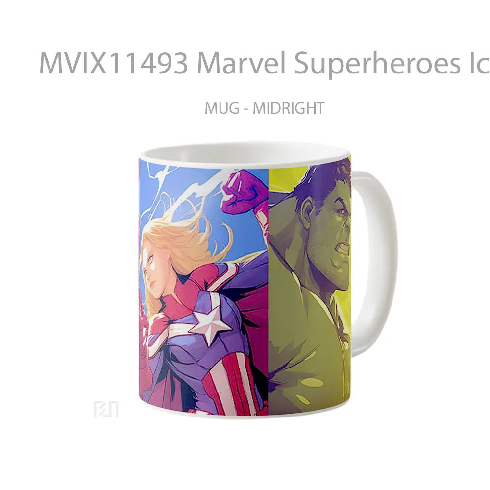 Mug Marvel Superheroes Iconic Trio Mug Anime Populer Koleksi Spesial - All-side / Desain