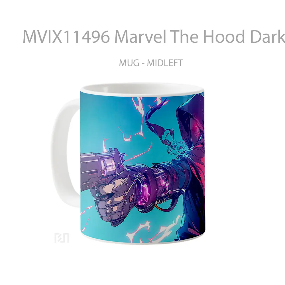 Mug Marvel The Hood Dark Cape Electric Blast Gelas Keramik Koleksi Superhero - All-side / Desain