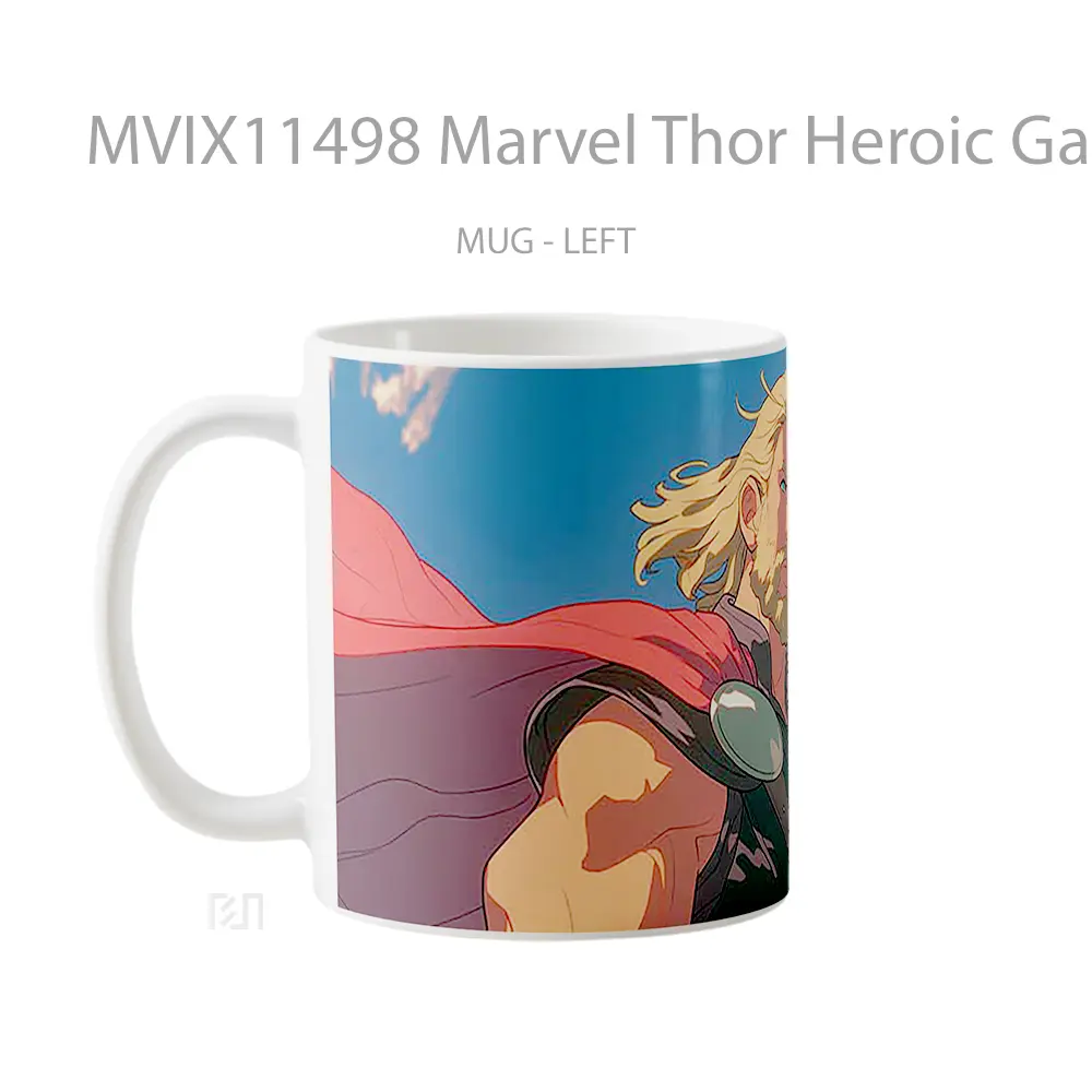 Mug Marvel Thor Heroic Gaze Clouds Hadiah Unik Anime Lovers - All-side / Desain