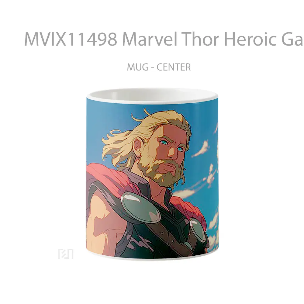Mug Marvel Thor Heroic Gaze Clouds Hadiah Unik Anime Lovers
